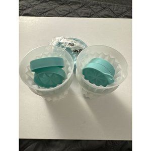 Tupperware Jel-ette Jello Individual Cup Mini Molds Green Set Of 4 Lids C28